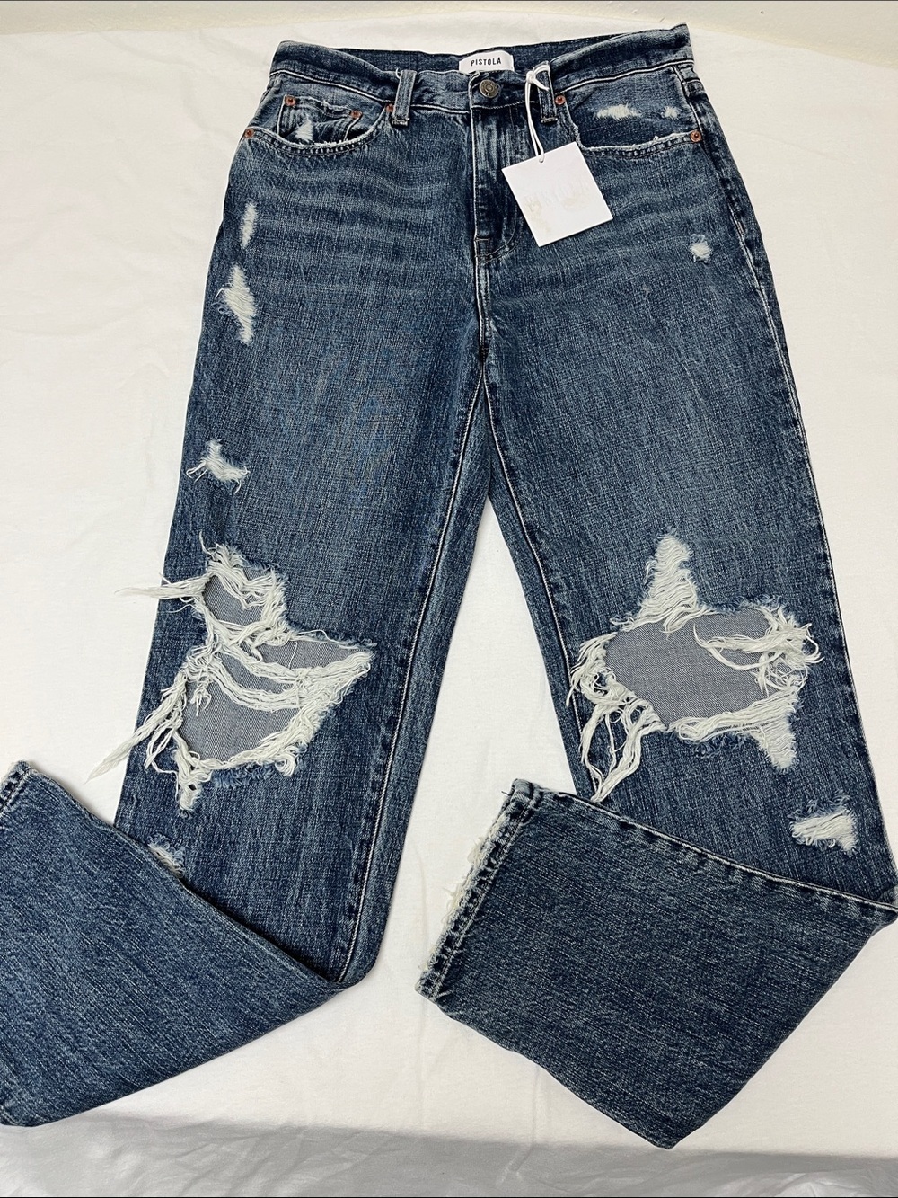 Pistola Distressed Jeans Women’s Size 26 – Blue Wash – New With Tags